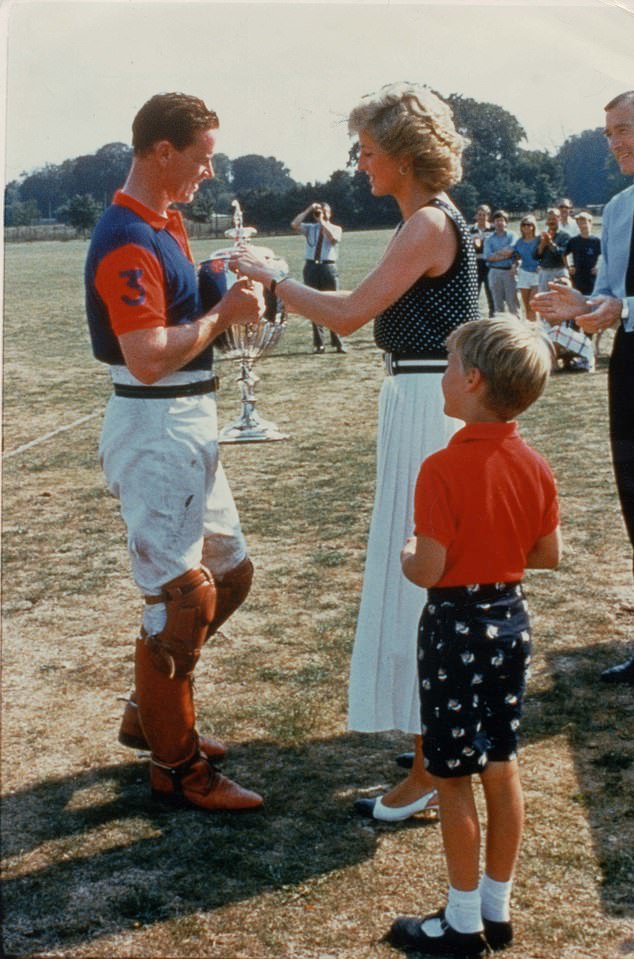 He is inextricably tied to Diana's personal history in ways much more intimate than her former husband, now-King Charles - but James Hewitt also had a special bond with their children for a time. A now-iconic photo, taken during their secret relationship, shows Diana presenting the Captain and Subalterns Cup to Mr Hewitt after he led his Army polo team to glory at Tidworth, Wiltshire, in 1989 while William watches
