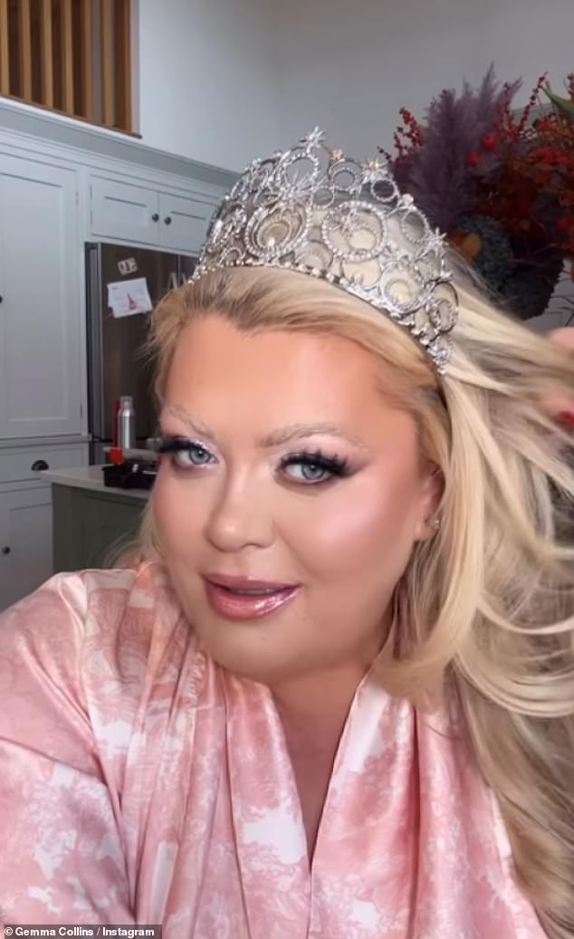 'So yeah we're having fun today behind the scenes and I cant wait for you to see the final look,' she added