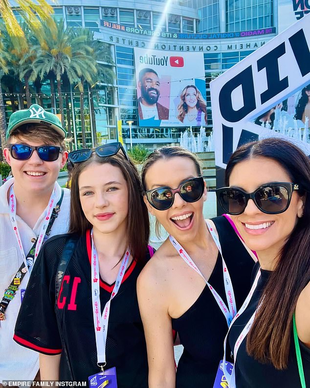 The Empire Family, made up of mothers Beck and Bec Lea, Prezley, their 17-year-old son, and their 14-year-old daughter Charli, each post content about their daily lives on social media