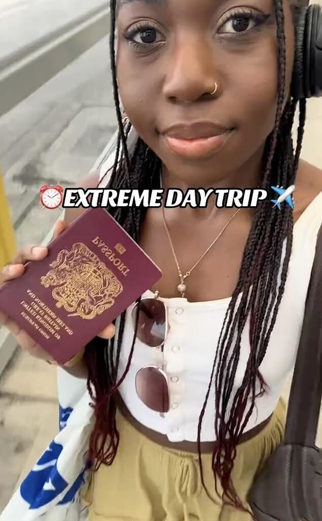 Kelsie Stonya, from Southend-On-Sea, recently took on the ultimate 'extreme day trip' ¿ battling a storm while trying for a quick getaway