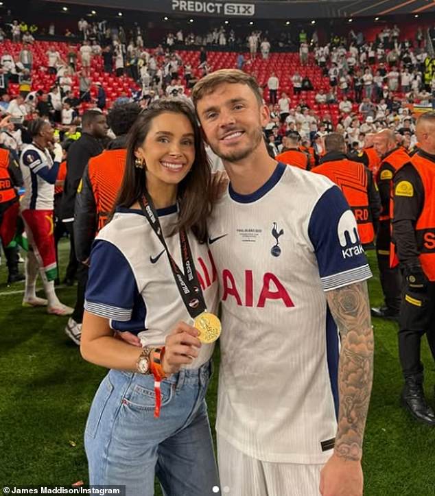 James Maddison has announced that he and 'superwoman' girlfriend Kennedy Alexa have welcomed twins, a boy and a girl, on Instagram on Monday evening