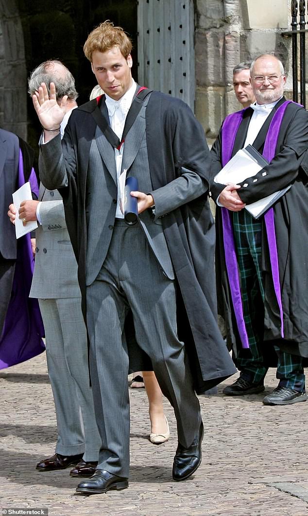 Ben previously spoke about attending university with Prince William and Kate Middleton, revealing he was at the famous fashion show where sparks flew between the royal couple (pictured 2005)