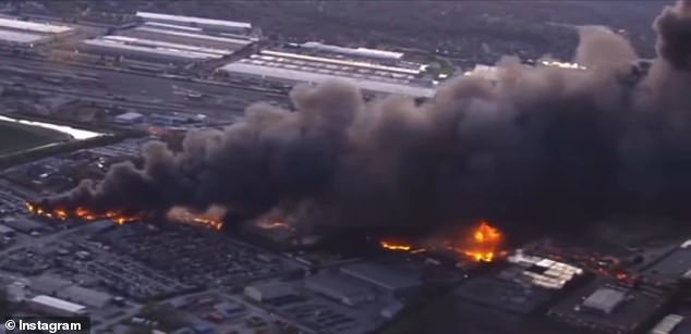 Authorities said it remains an active scene with 'smoke and debris'SSSSSSSSSSSSS