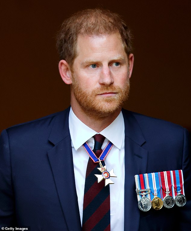 Last week, Prince Harry penned a Remembrance Day essay on the 'banter' and 'bravery' that makes him proud to be British. Harry is pictured attending the Invictus Games in spring, 2024