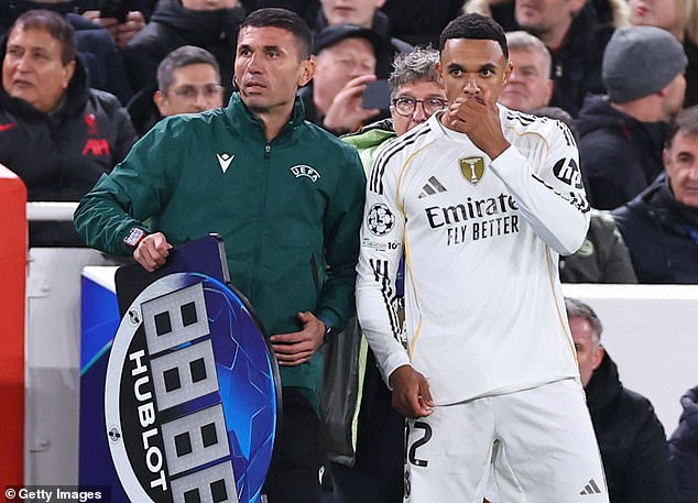 Trent Alexander-Arnold was booed by Liverpool fans on his return to Anfield on Tuesday