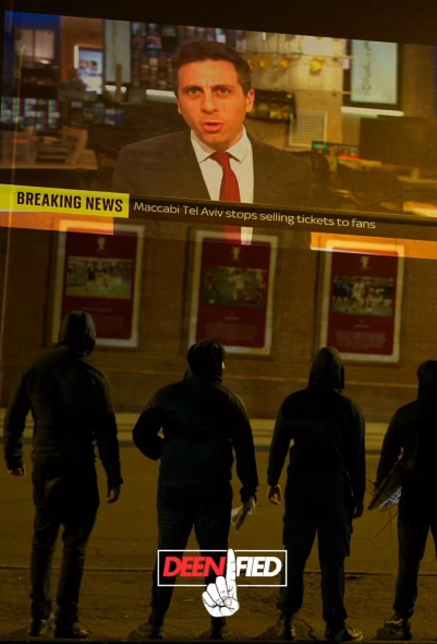 Having reviewed the footage, two prominent politicians told the Daily Mail the activities filmed last night amounted to 'vile antisemitism' and called on authorities to remove the signs