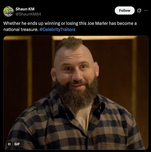 Viewers lit up social media with memes and clips as fans turned their ire on Mohammed and hailed Marler as a 'national treasure'