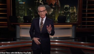 On Friday's episode of Bill Maher's HBO talk show, Real Time, the political commentator said he does not 'give a sh*t' about President Trump's White House ballroom renovation