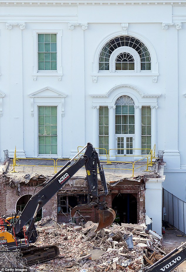 The demolition of the East Wing and construction of the ballroom is the largest renovation to the White House's exterior since FDR had the East Wing built in 1942