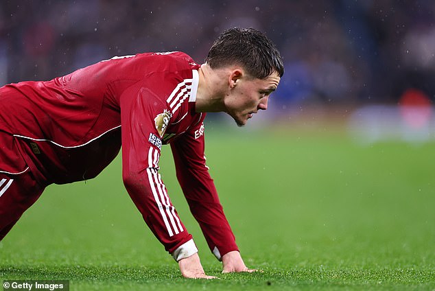 Florian Wirtz had another disappointing afternoon against Manchester City on Sunday