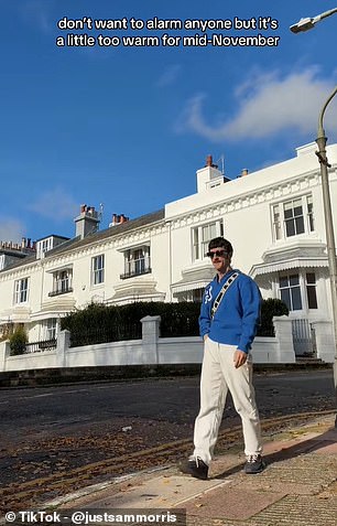 One user showed off the sunny skies over Brighton