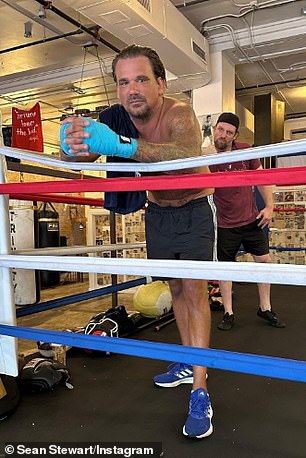 Stewart had shared pictures of him undergoing boxing training on social media in recent years