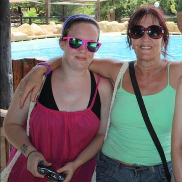 Katie Fox, pictured left with mother Maria Fox