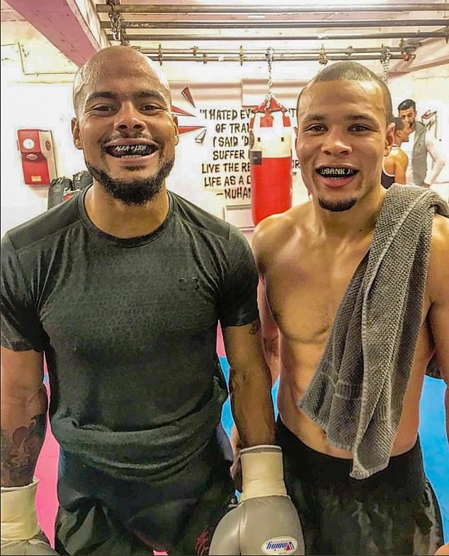 Hinting earlier this year that he has a fondness for fatherhood, Eubank Jr spoke of the love he has for his nephew Raheem - son of his late brother Sebastian (left) who tragically died in 2021