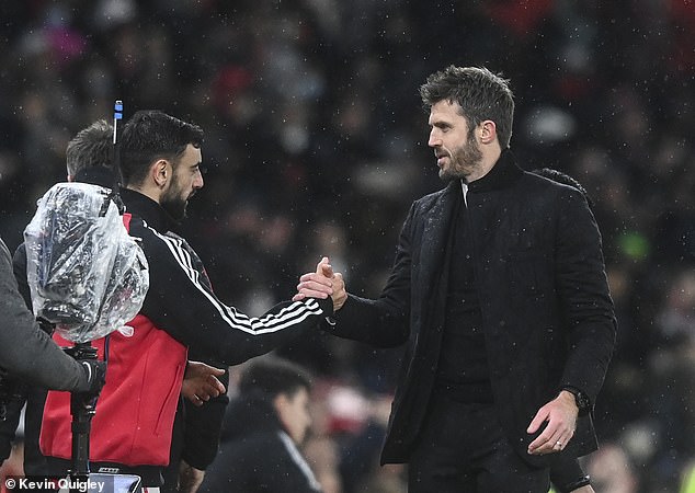 Former United midfielder and caretaker manager Michael Carrick was among the club legends to take part in a charity 'sleep out'