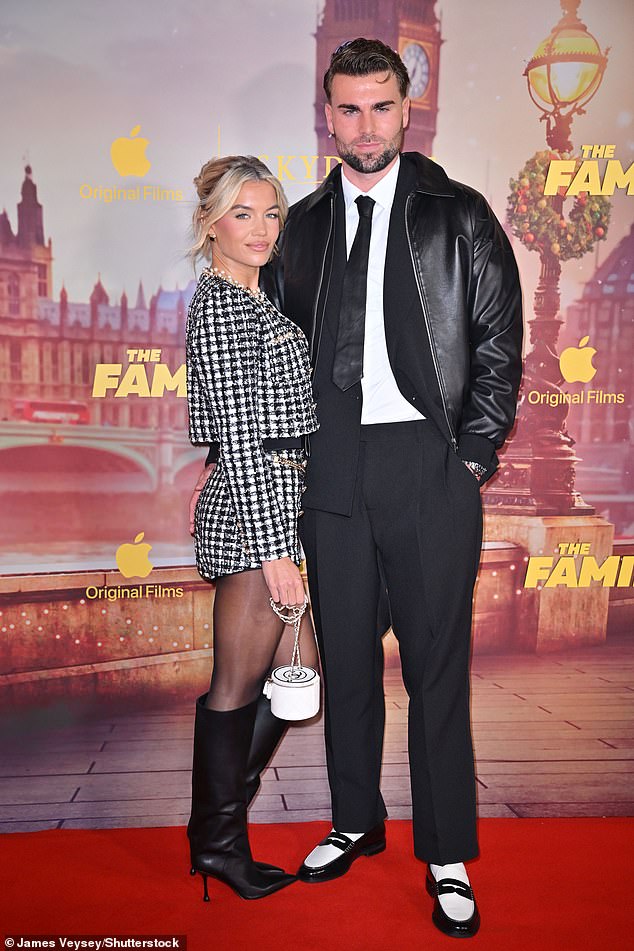 She was joined by her partner Tom Clare