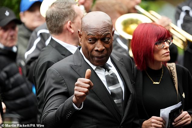 Bruno at Ricky Hatton's funeral earlier this year. He is critical of the lack of aftercare given to boxers by the British Boxing Board of Control