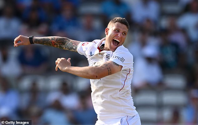 Fellow quick Brydon Carse (pictured) has an admirer in former England man Steven Finn. 'He has skill as well as attitude,' says Finn