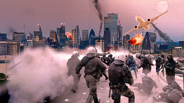 On day two of the blackout, police and the Armed Forces are ordered on to the streets in London, Manchester, Glasgow and other major cities in an attempt to control looting, which is rampant