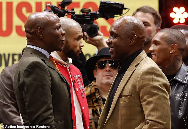 Nigel Benn (right) has labelled Chris Eubank Sr a 'prat' and 'idiot' to reignite their old rivalry