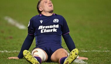 Darcy Graham looks to the heavens after Scotland's 33-24 defeat by Argentina at Murrayfield
