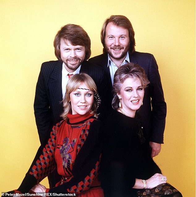Björn and Benny worked with Tim on the musical following the disbanding of ABBA in 1982 (pictured with Agnetha Fältskog and Anni-Frid Lyngstad in 1980)