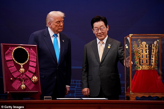 Trump in South Korea for the APEC meetings, following an appearance at the ASEAN summit in Malaysia, and a trip to Japan, where he called on Japanese Emperor Naruhito and new Prime Minister Sanae Takaichi