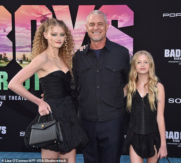 Gayheart revealed she¿s been telling her daughters, 'we show up for people no matter what' as their dad¿s disease progresses; (pictured May 2024)