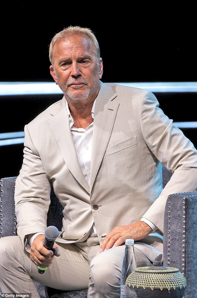Costner is being considered for the role of the former Commander-in-Chief in political drama United, which is still in its early development; Costner seen in September