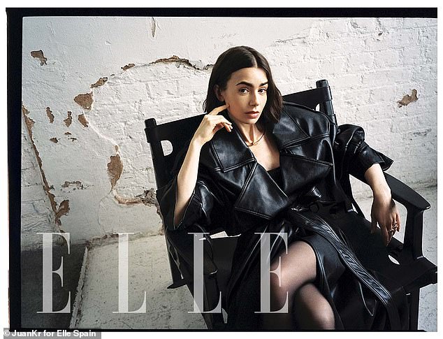 Posing for a striking shoot with ELLE Spain , Lily admitted that becoming a mother has taught her that she 'doesn't have to be perfect anymore'