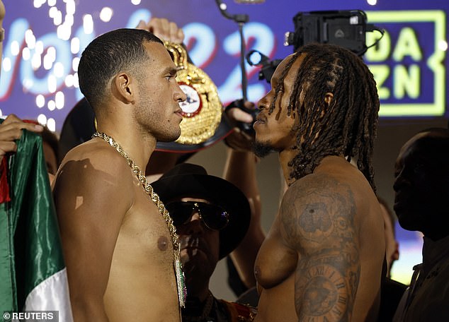 Yarde, right, is the underdog again when he faces David Benavidez, who is known as the Mexican Monster, in Saudi Arabia on Saturday