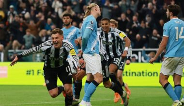 Newcastle vs Manchester City - Premier League LIVE: Latest score, team news and updates as Harvey Barnes adds a second goal to put hosts back in front after Ruben Dias cancelled out opener