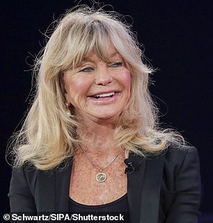 The results were shockingly different to what she actually looks like at this age. Hawn is seen last month