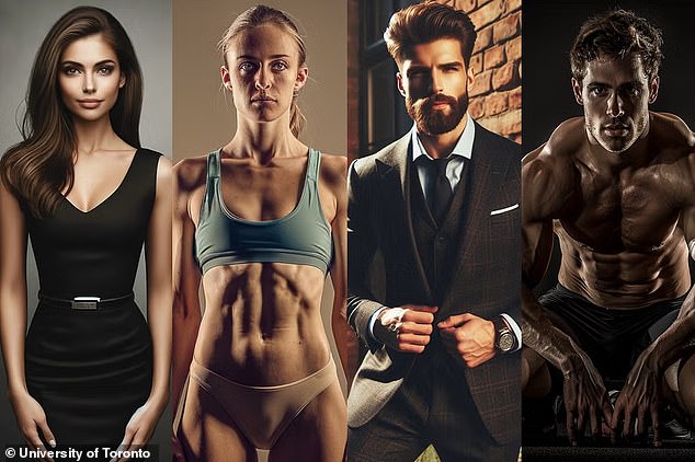 What do the perfect man and woman look like? According to AI , the answer is young, white, and very attractive