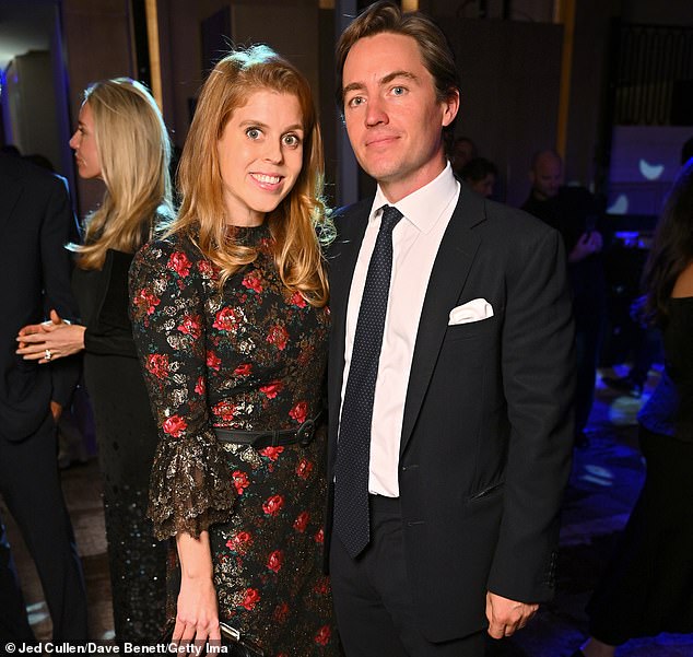 Princess Beatrice and Edoardo Mozzi pictured last month. Their Cotswolds home has been threatened by a bird flu outbreak
