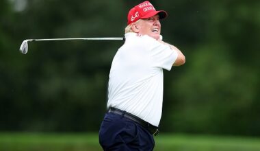 Donald Trump showed off his impressive talent on the golf course once again this week