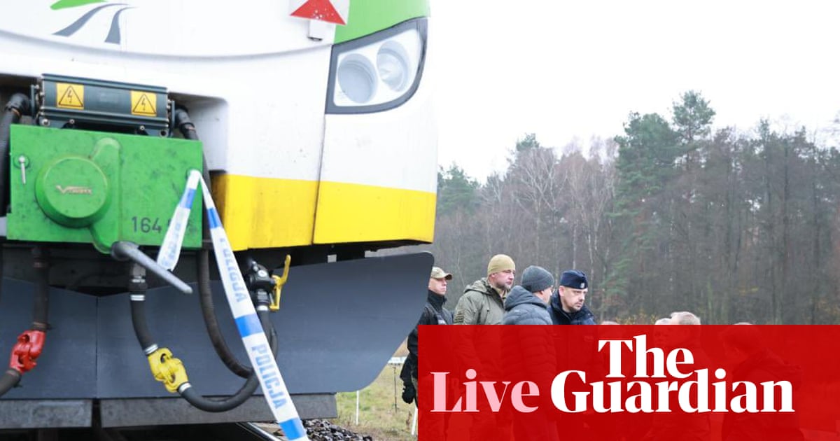 Explosion on Polish railway was sabotage, says PM – Europe live | Poland