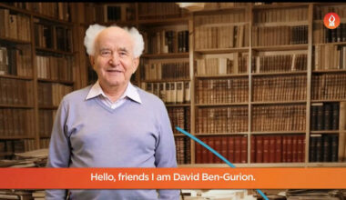 A4BGU brings David Ben-Gurion to life for Ben-Gurion Day in the USA
