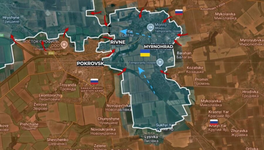 bne IntelliNews - Russia closing the trap as its forces expand control of Pokrovsk