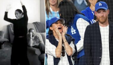 Why fans think Meghan Markle's 'irritating' World Series celebration with Prince Harry was 'staged'