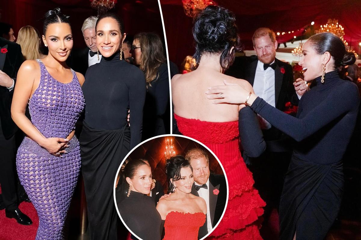 Meghan Markle and Prince Harry party with Kris Jenner, Kim Kardashian in new pics from momager's 70th birthday