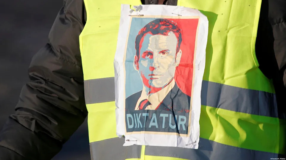 Mad at Macron - Since his election in May 2016, French President Emmanuel Macron's popularity has fallen steadily thanks to unpopular financial policies, such as ending a wealth tax, and his public manner, which many see as aloof and arrogant. But it was his planned fuel-tax hike, an environmental measure, that really kicked things off. An online video saying Macron is "hounding drivers" goes viral in October.<span class="copyright">Reuters/C. Platiau</span>