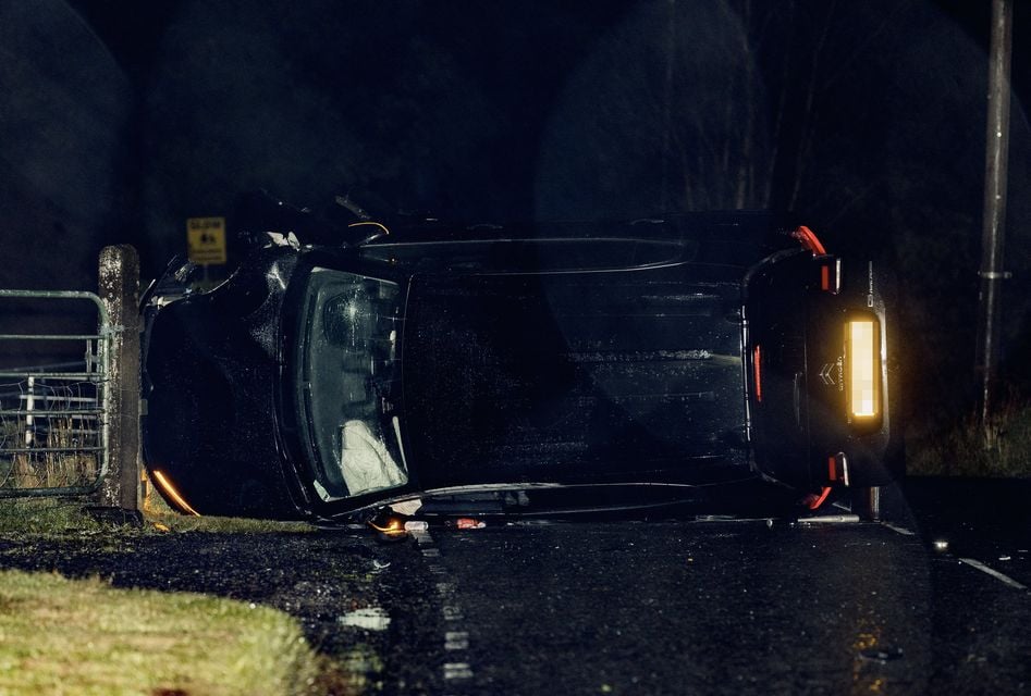 Police at the scene of a RTC on the Silverbridge Road on the outskirts of Newry on November 3rd 2025 (Photo by Kevin Scott)