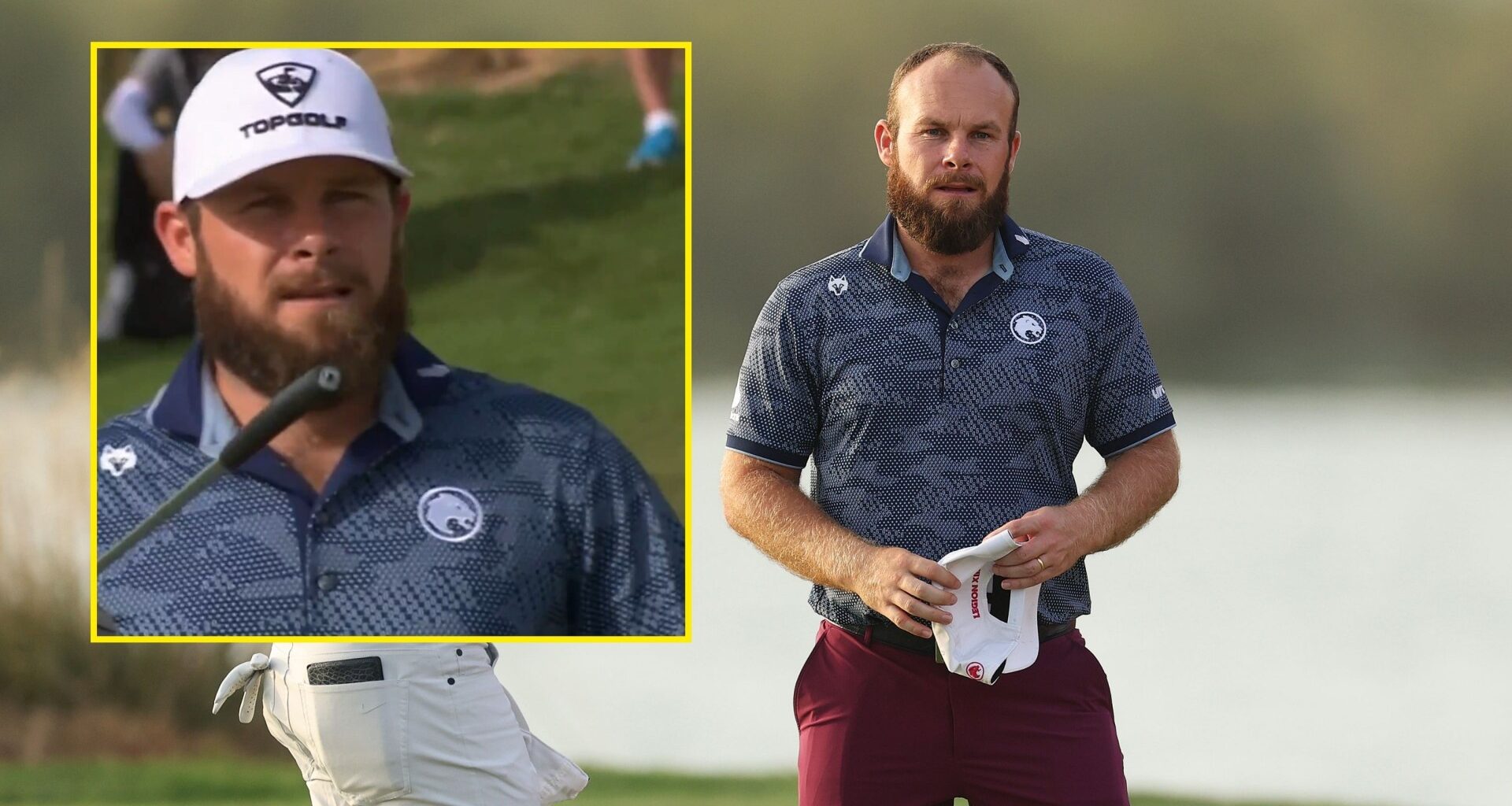 Ryder Cup star begs fan to putt for him before he snaps club in half in heated scenes