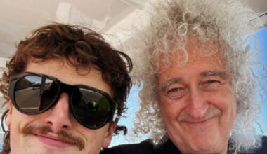 Benson Boone reunites with Queen legend Brian May at London show for Bohemian Rhapsody