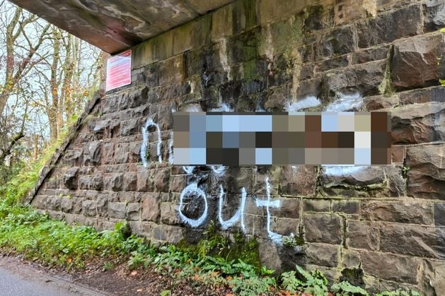 Ballymena: MLA hits out after racist graffiti scrawled on walls in Co Antrim