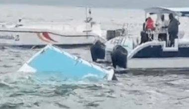 Cruise ship horror as passengers left floating after 40ft catamaran capsizes