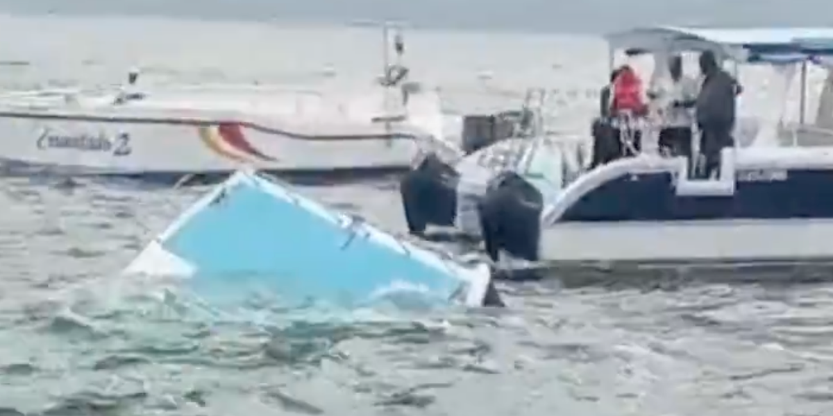 Cruise ship horror as passengers left floating after 40ft catamaran capsizes