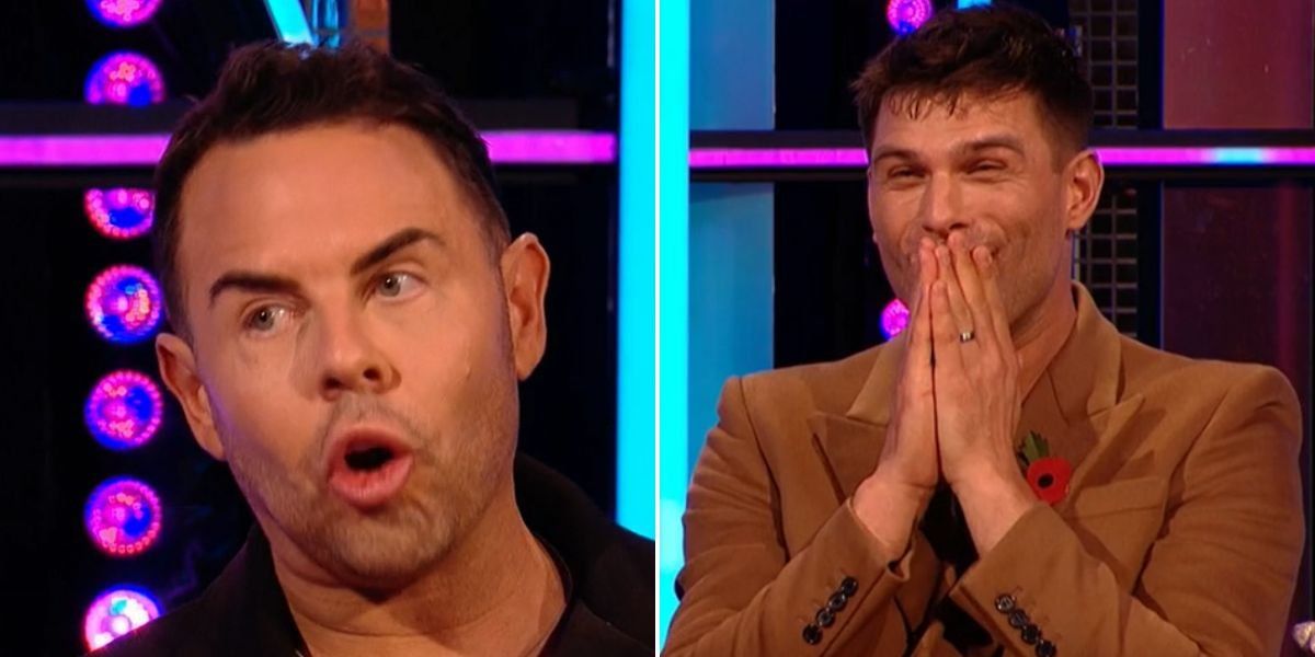 Aljaz Skorjanec speechless as BBC Strictly's La Voix delivers awkward jibe about Tim Davie resignation