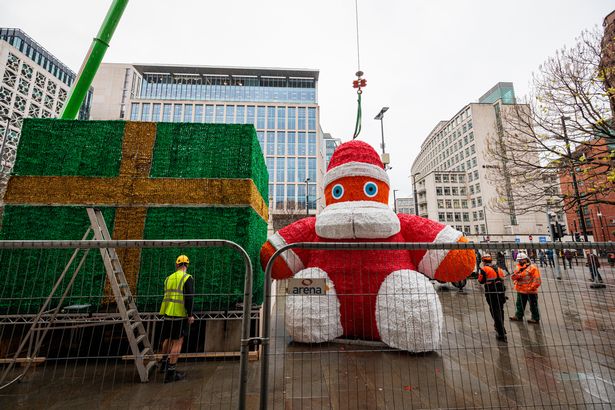 Zippy Santa will be lit up every day until January 12